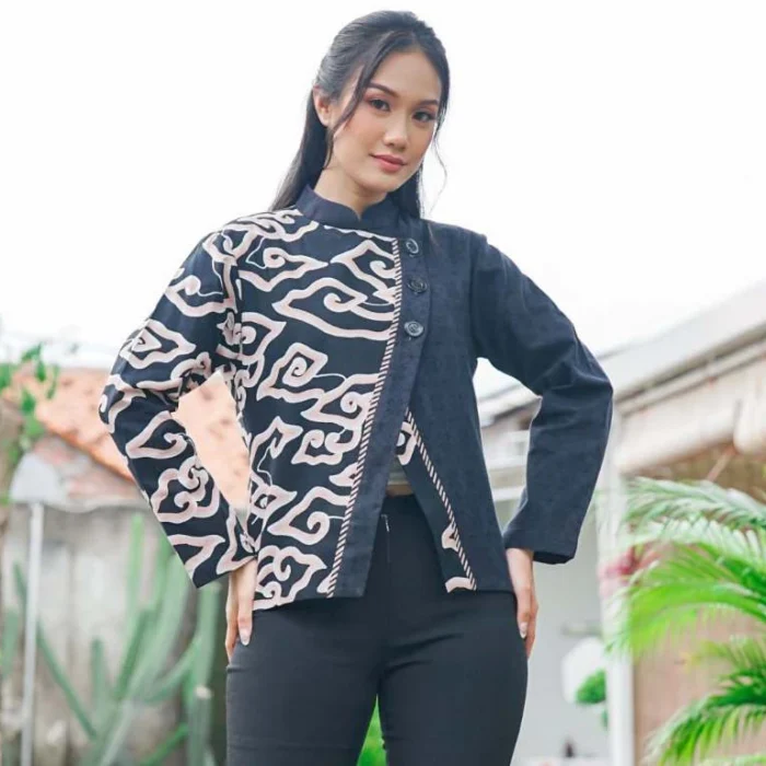 Blouse Batik Wanita Mega Medung Tulis Premium Justine